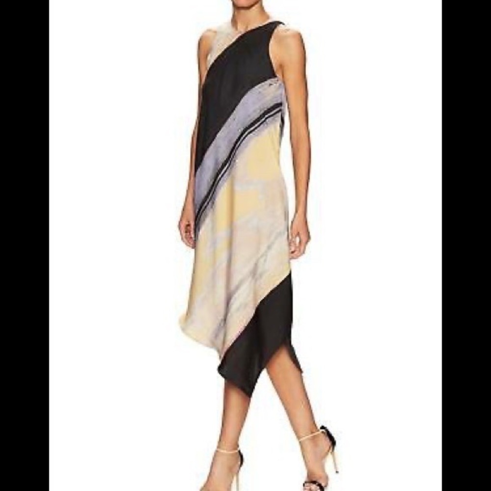 Rachel Rachel Roy Escapist Asymmetrical Sleeveless Dress Pockets S - Picture 6 of 15